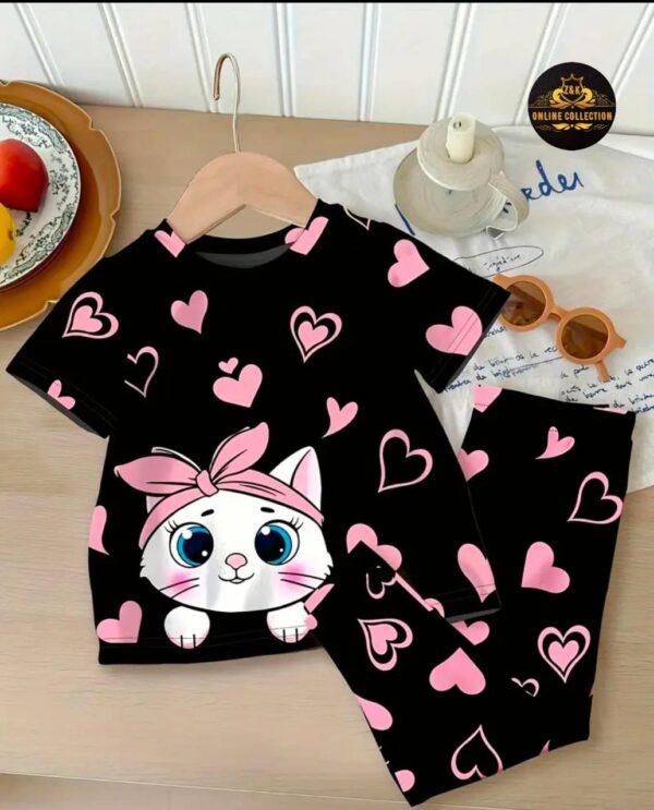 New Summer Arrival – Kids Printed Jersey Nightwear - Image 6