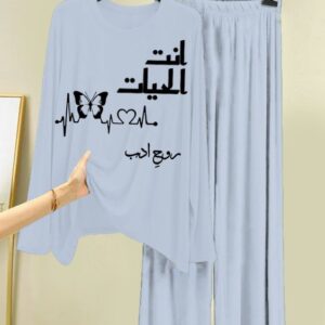 New Cotton Jersey Night Suits for Women – Stylish Blue Prints 7