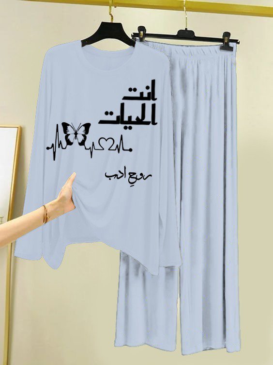 New Cotton Jersey Night Suits for Women – Stylish Blue Prints - Image 7