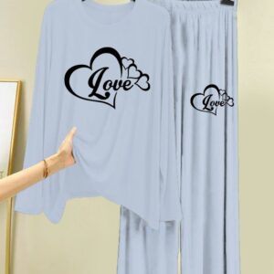 New Cotton Jersey Night Suits for Women – Stylish Blue Prints 17