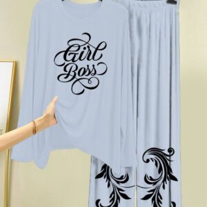 New Cotton Jersey Night Suits for Women – Stylish Blue Prints