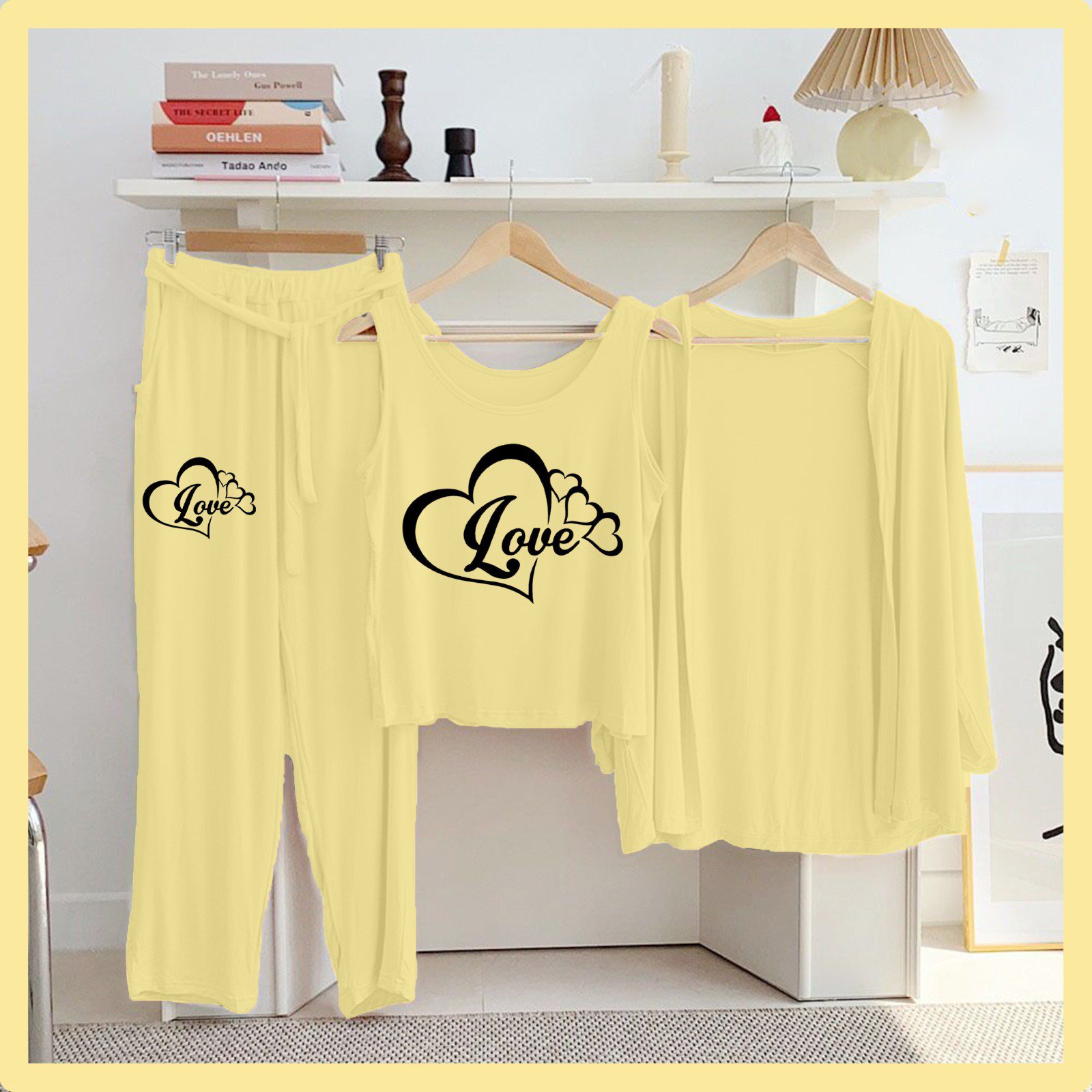 Lemon Color Printed 3 Pc Jersey Night Suit | Soft & Stylish New Arrival 15